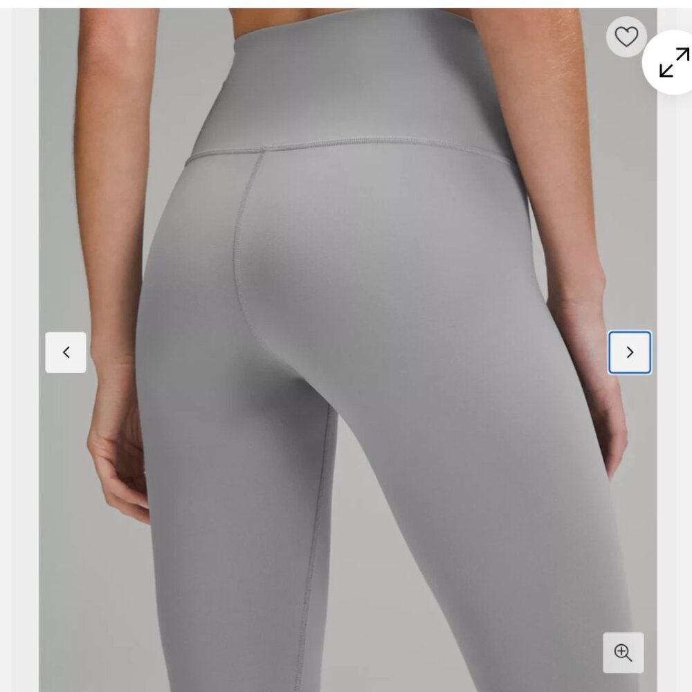 Lululemon Wunder Train High-Rise Tight 25" in Rhino Grey - Size 20